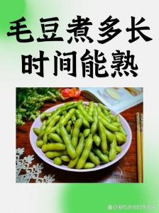 毛豆几分钟能煮熟_鲜嫩营养毛豆，简单煮就美味！