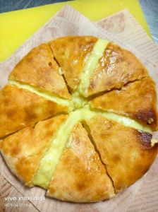 电饼铛榴莲饼家庭做法大全图解_外酥内嫩，香甜可口，早餐下午茶优选！
