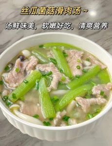 丝瓜滑肉汤的家常做法_清爽解暑家常汤