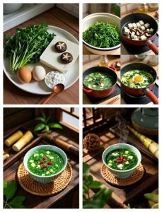 荠菜烧豆腐的家常做法_荠菜烧豆腐，春季鲜嫩时令菜