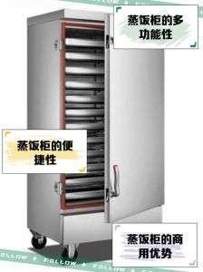 蒸饭柜的使用方法图解_加水预热泄压放食保温防烫
