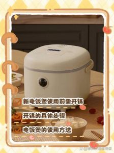 新电饭煲的初次使用方法_检查清洗烹饪技巧！