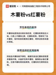 木薯淀粉和地瓜粉有什么区别_用法大不同，选对更美味！