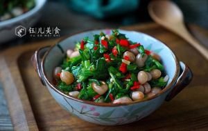 韭菜花生米凉拌的做法_凉拌韭菜花生米，鲜香脆口，清爽开胃！