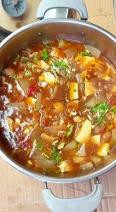 山西运城熬菜的做法_原味白菜慢炖香，豆瓣酱提味粉条爽