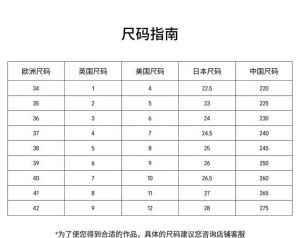 探索欧洲尺码与日本尺码的奥秘：轻松对照，购物更精准