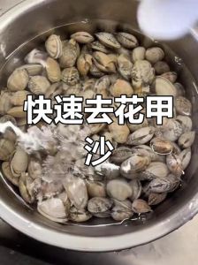 怎样让花甲快速吐沙_温水铁器潮汐法