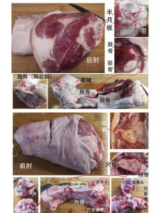 猪肘是哪个部位图片_猪肘前肘后肘怎么分？肉不同，做法也不同